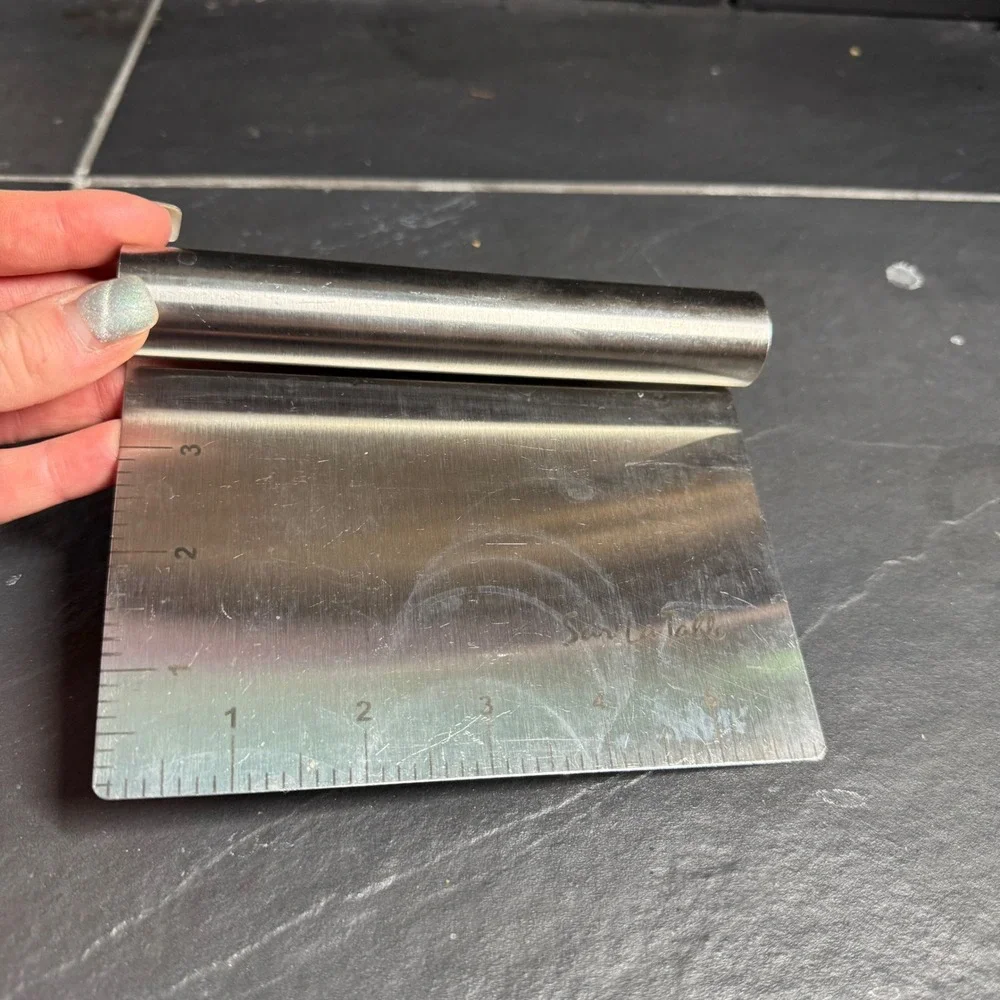 Sur‎ La Table Stainless Steel Bench Scraper Dough Knife with Measurements 6 Inch